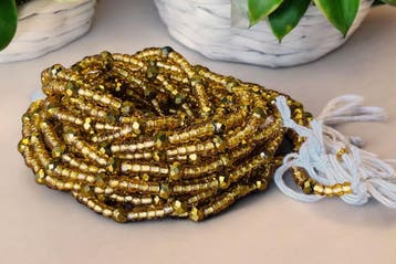 Waist Beads / Afrikaanse Heupketting - Uchechi - Goud (Tradi, Ophalen of Verzenden, Nieuw