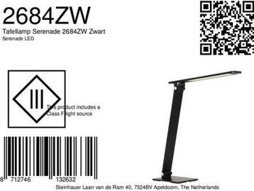 Steinhauer Serenade LED - Tafellamp - Dimbaar 10W 900 Lumen, Verzenden, Nieuw