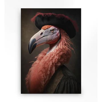 *WOONWINKEL* Urban Cotton Flamingo Wandkleed In Frame L 145x, Huis en Inrichting, Verzenden, Nieuw