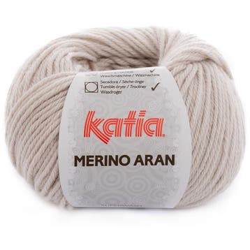 Katia Merino Aran - 11 zeer lichtbeige - Merinogaren, Ophalen of Verzenden, Nieuw