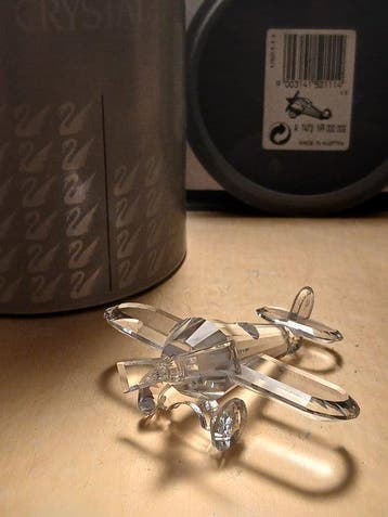 Swarovski - Adi Stocker - Figuur - Flugzeug 152111 mit Box, Antiek en Kunst, Curiosa en Brocante
