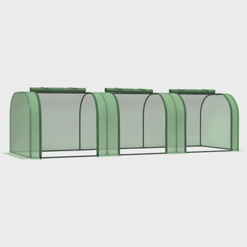 Outsunny Mini Kweekkas voor Tuinplanten - 295x100x80 cm - Gr, Verzenden, Nieuw