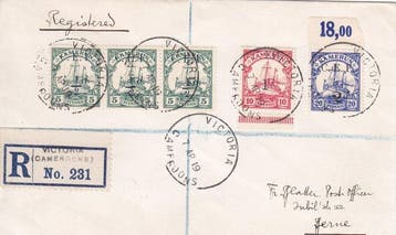 Duitse Koloniën - Kameroen 1919 - Britse bezetting, Postzegels en Munten, Gestempeld