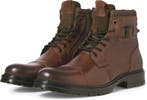 2dekans | Jack & Jones Dexter Leren Laarzen Heren - 43, Bruin, Ophalen of Verzenden, Zo goed als nieuw, JACK & JONES