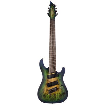 Cort KX508MSMBB3 8 snarige ST-Style Elektrische Gitaar Blue, Muziek en Instrumenten, Snaarinstrumenten | Gitaren | Elektrisch