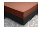 PRIMAVIERA DELUXE Satijnen Hoeslaken Bruin - 90 x 220, Nieuw