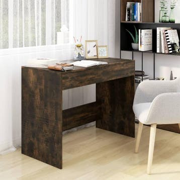 vidaXL Bureau 101x50x76,5 cm spaanplaat gerookt eikenkleurig, Verzenden, Nieuw