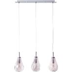 Brilliant drops - hanglamp met drie lampen - rookglas -, Verzenden, Nieuw