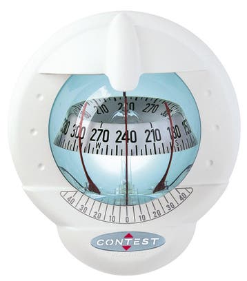 Plastimo Contest 101 Kompas schotmontage wit met witte roos, Ophalen of Verzenden, Nieuw