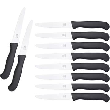 RÖR Solingen Tafelmes – RVS – Lemmet 10,5 cm – Zwart, Ophalen of Verzenden, Nieuw, Rvs of Chroom, Bestekset