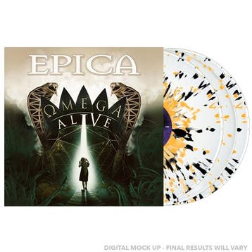 Epica - Omega Live - White Yellow Black Splattered Vinyl - 3, Ophalen of Verzenden, Nieuw in verpakking
