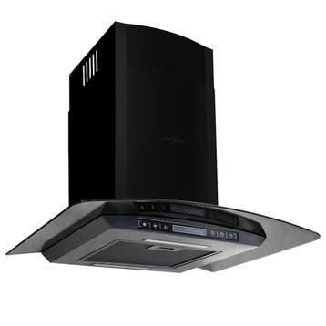vidaXL Wandafzuigkap 756 m³/u 60 cm roestvrij staal zwart, Verzenden, Nieuw