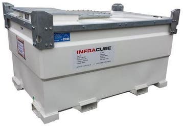 Infracube® 3000 liter Dieseltank met handpomp 2x voorraad, Verzenden
