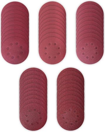 2dekans | VONROC Schuurpapier set 125mm – 50 stuks – Voor, Ophalen of Verzenden, Zo goed als nieuw