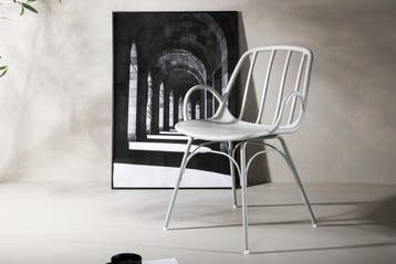 Eetkamerstoel - Natalia  - Lichtgrijs - Kunststof - Jörn, Verzenden, Nieuw