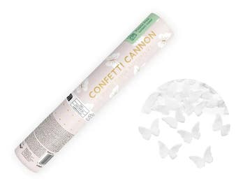 Confetti Kanon Vlinders Wit (20cm), Hobby en Vrije tijd, Ophalen of Verzenden, Nieuw