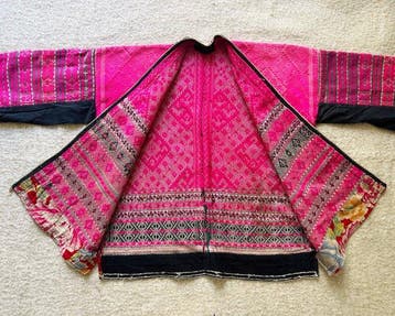 Originele Chinese Miao-stam etnische jas - Katoen - China -