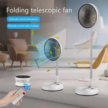 Draagbare Opvouwbare Ventilator met 15000mAh Batterij, USB,, Verzenden, Nieuw