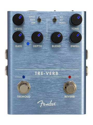 Fender Tre-Verb Digital Reverb/Tremolo - Stereo Effectpedaal, Muziek en Instrumenten, Effecten, Ophalen of Verzenden, Nieuw