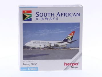 Schaal 1:500 Herpa 511872 South African Airways - Boeing..., Ophalen of Verzenden, Gebruikt