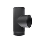 Kachelpijp 150 Staal 2 Mm T-stuk + Deksel, Nieuw