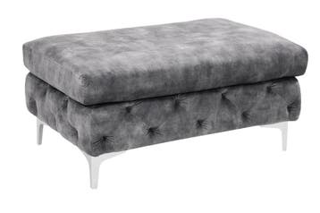 Kruk MODERN BAROCK 90 cm, fluweel donkergrijs, in, Ophalen of Verzenden, Nieuw