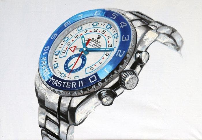 Fransman ART (1972) - Rolex ART - RolexYacht-Master II, Antiek en Kunst, Kunst | Tekeningen en Foto's