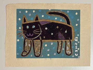 Cat and Snow – Hand-Signed Limited-Edition Japanese