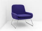 Fauteuil  - paars - ringpoot chroom, Werkplek, Ophalen of Verzenden, Gebruikt, Overige typen
