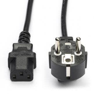 C13 kabel | ProCable | 5 meter (Haaks, Zwart), Verzenden, Nieuw