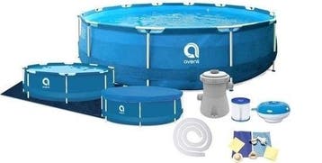 Avenli Zwembad 366cm - 3-laags PVC | Tweedekansje | OP=OP, Minder dan 80 cm, Rond, 300 cm of meer, Ophalen of Verzenden