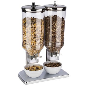 GGM Gastro | Graandispenser - FRESH+EASY - dubbel - met |, Verzenden, Nieuw in verpakking, RVS Meubilair