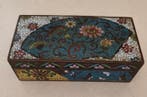 Antieke Chinese cloisonné-emaille rechthoekige doos met