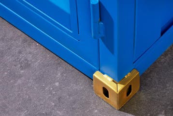 Barkast Container GLOBETROTTER 180cm blauw - 43598, Ophalen of Verzenden, Nieuw