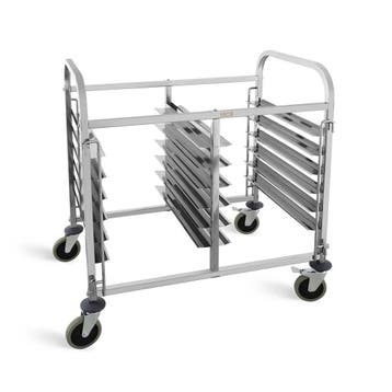 HCB Dubbele regaalwagen - 12 x 60/40 cm - RVS, Verzenden, Nieuw in verpakking