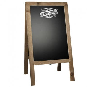 Krijtstoepbord Steigerhout 46x80 Cm stoepbord, Verzenden, Nieuw in verpakking, Etalage