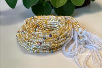 Waist Beads / Afrikaanse Heupketting -  Goud Adaora (Traditi, Ophalen of Verzenden, Nieuw