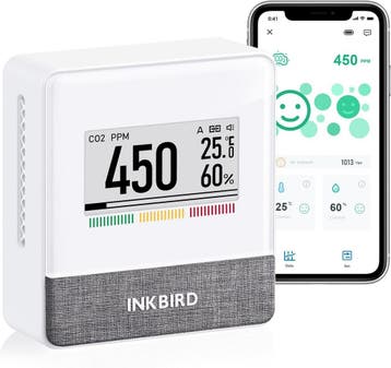 Slimme CO2 Monitor 18m batterij | 47% Korting, Ophalen of Verzenden, Zo goed als nieuw, Overige typen