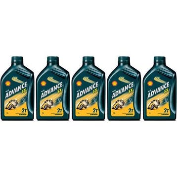 Shell Aanbieding: 5 X Advance Sx 2 1L, Verzenden, Nieuw