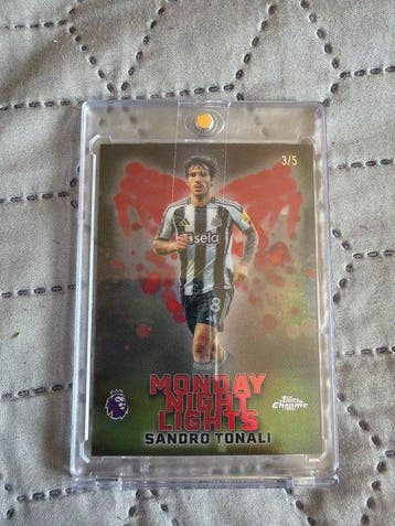 2026 Topps Chrome Sandro Tonali /5 Serialized card, Insert, Nieuw