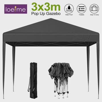 3x3m Pop-Up Gazebo Partytent - Waterdicht, UV-beschermend &, Verzenden, Nieuw
