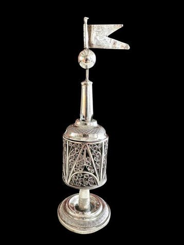 master silversmith - Kruidenrek - .800 zilver - Antieke
