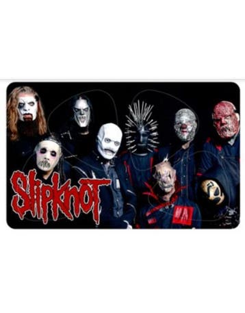 Slipknot - Pikcard met 4 plectrums, Verzamelen, Muziek, Artiesten en Beroemdheden, Ophalen of Verzenden, Nieuw, Gebruiksvoorwerp
