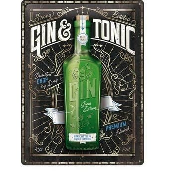 Gin & Tonic reclamebord, Verzenden, Nieuw