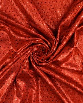 Lycra Folie Stippen Rood, Nieuw, Rood