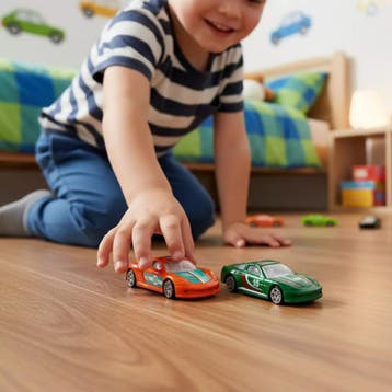 Ruhhy Set van 16 metalen raceauto’s voor kinderen – duur, Ophalen of Verzenden, Nieuw
