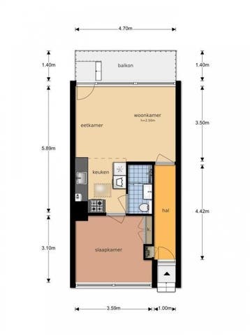 Te Huur 2 Kamer Appartement Engelandlaan In Haarlem, Huizen en Kamers, Huizen te huur, Direct bij eigenaar, Noord-Holland, Appartement