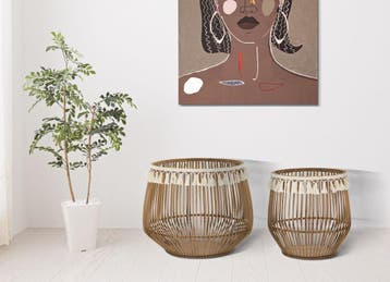 MAND FUJI SET 2ST CM Ø 47X39,5-34X36,5 - 1426560000, Ophalen of Verzenden, Nieuw