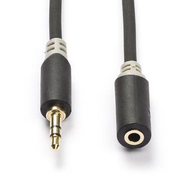 3.5 mm jack verlengkabel | V  M | Nedis | 1 meter, Audio, Tv en Foto, Audiokabels en Televisiekabels, Verzenden, Nieuw