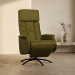 Relaxfauteuil Tom | Groen, Huis en Inrichting, Ophalen of Verzenden, Nieuw